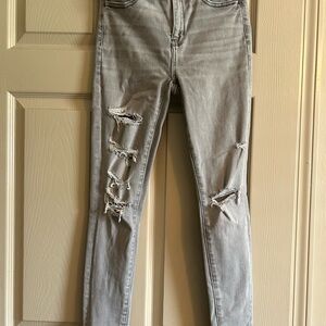 American Eagle Outfitters Gray Skinny Jeans